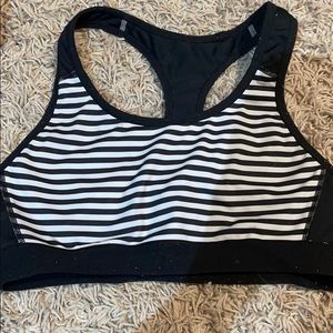 Stripe sports bra